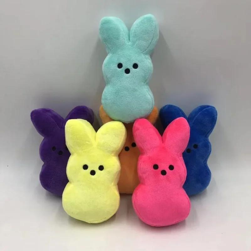 15cm Peeps Cute Plush Bunny Rabbit Peep Easter Toys Simulation Stuffed Animal Doll for Kids Children Soft Pillow Gifts Girl Toy
