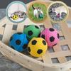 RuiChy 8-Piece Sponge Cat Toy Balls, Soft, Brightly Colored Foam Soccer Balls, Noise-Free Bouncy Pet Interactive Toys for Kittens, Activity Chase,