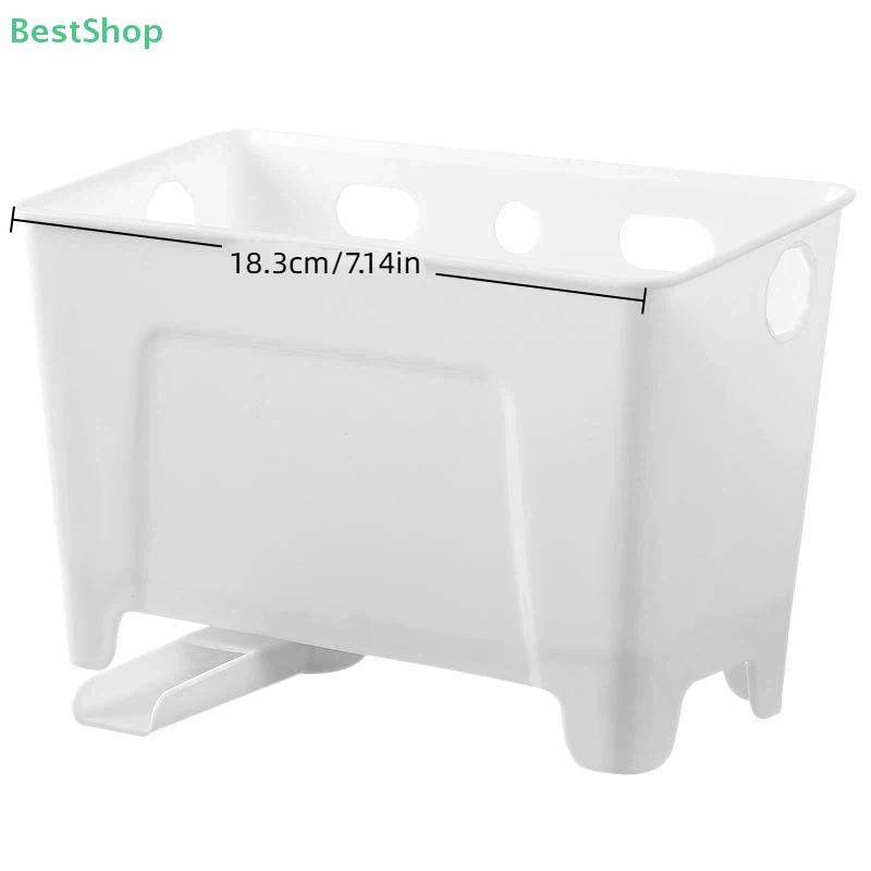 Drainable Kitchen Trash Storage Box - Multi-Use Food Waste Container for Sink, Wall-Mounted or Fish Tank Filter