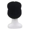Great PRADA Knit cap black Virgin wool mens L UMD446 Used