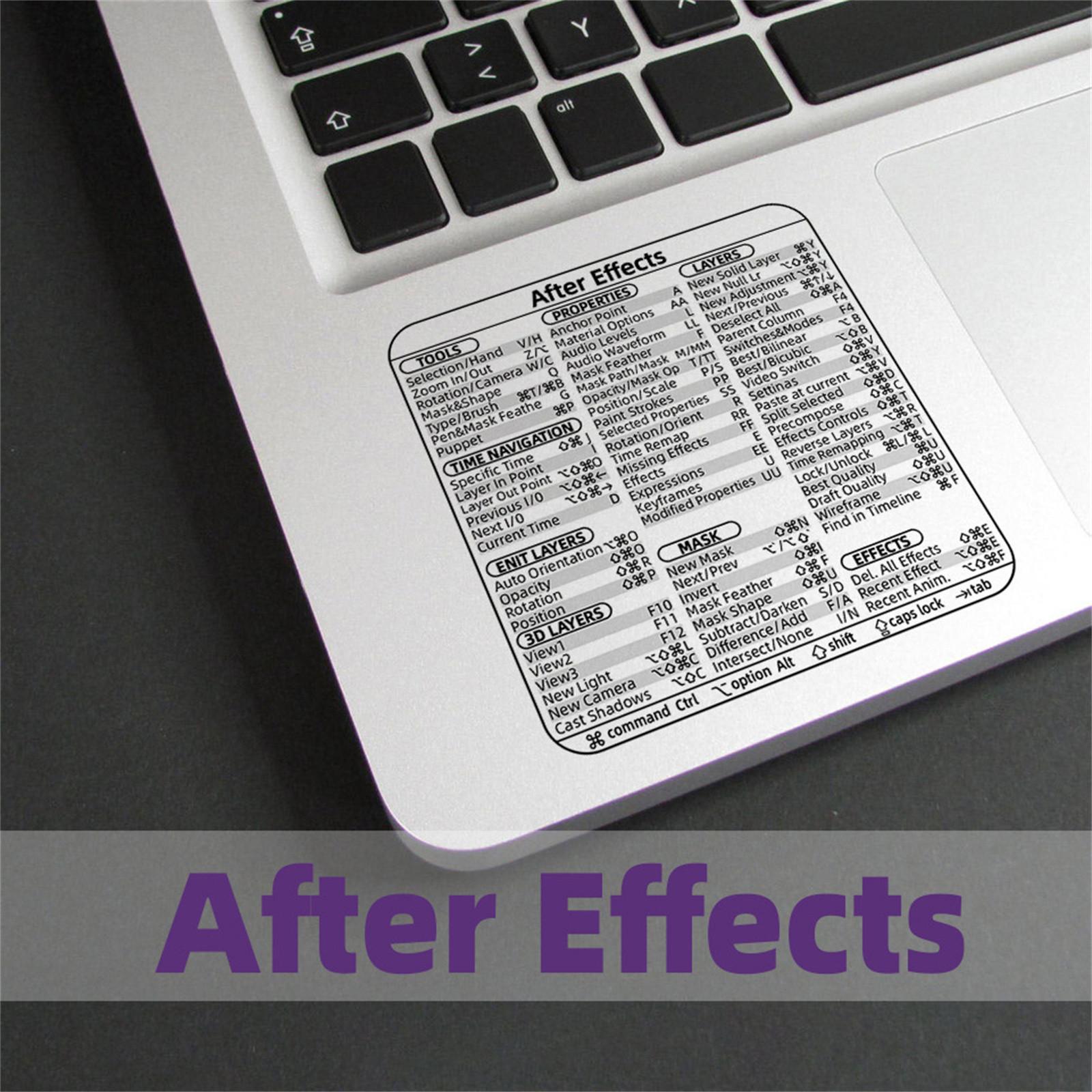 

Keyboard Shortcut Stickers, + Word/Excel Quick Reference Guide Keyboard Shortcut Stickers For Any PC Laptop No-Residue Vinyl ,Clear, One Size