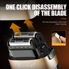 Kemei shaver double-layer reciprocating optical head artifact LCD digital display USB professional electric shaver KM-3209