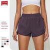Women's Plus Size Quick-Dry Sports Shorts: Spring/Summer Loose-fit Two-Piece Look