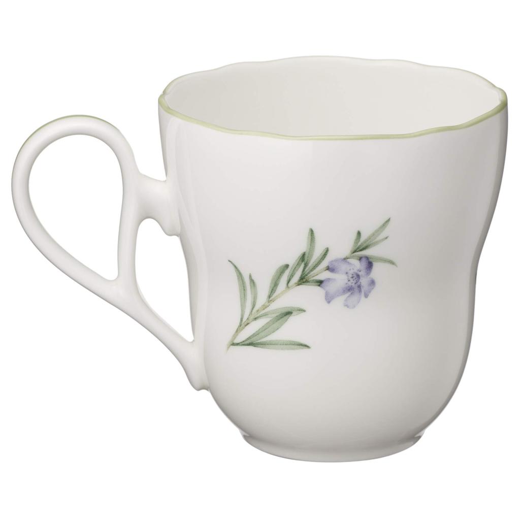 Noritake Mug Plate 375cc 22cm English Herbs Microwave Safe 2 pieces 2 pieces Bone China & (Pair Set) Mug Plate Mug Plate M9715/4942