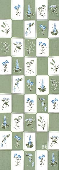 

Dyeing Anbo Tenugui Herbs of Authentic Dyed Cotton Made in 35cm x 100cm Seven Autumn, Green 100% Tokuoka, Japan, зелений