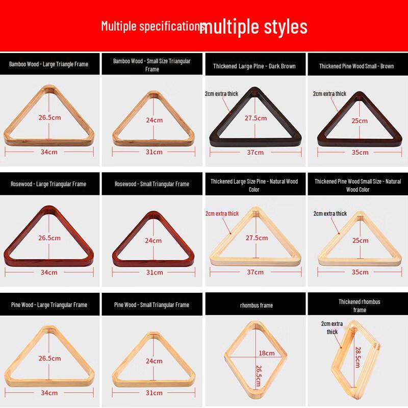 Rosewood Billiards Triangle Rack