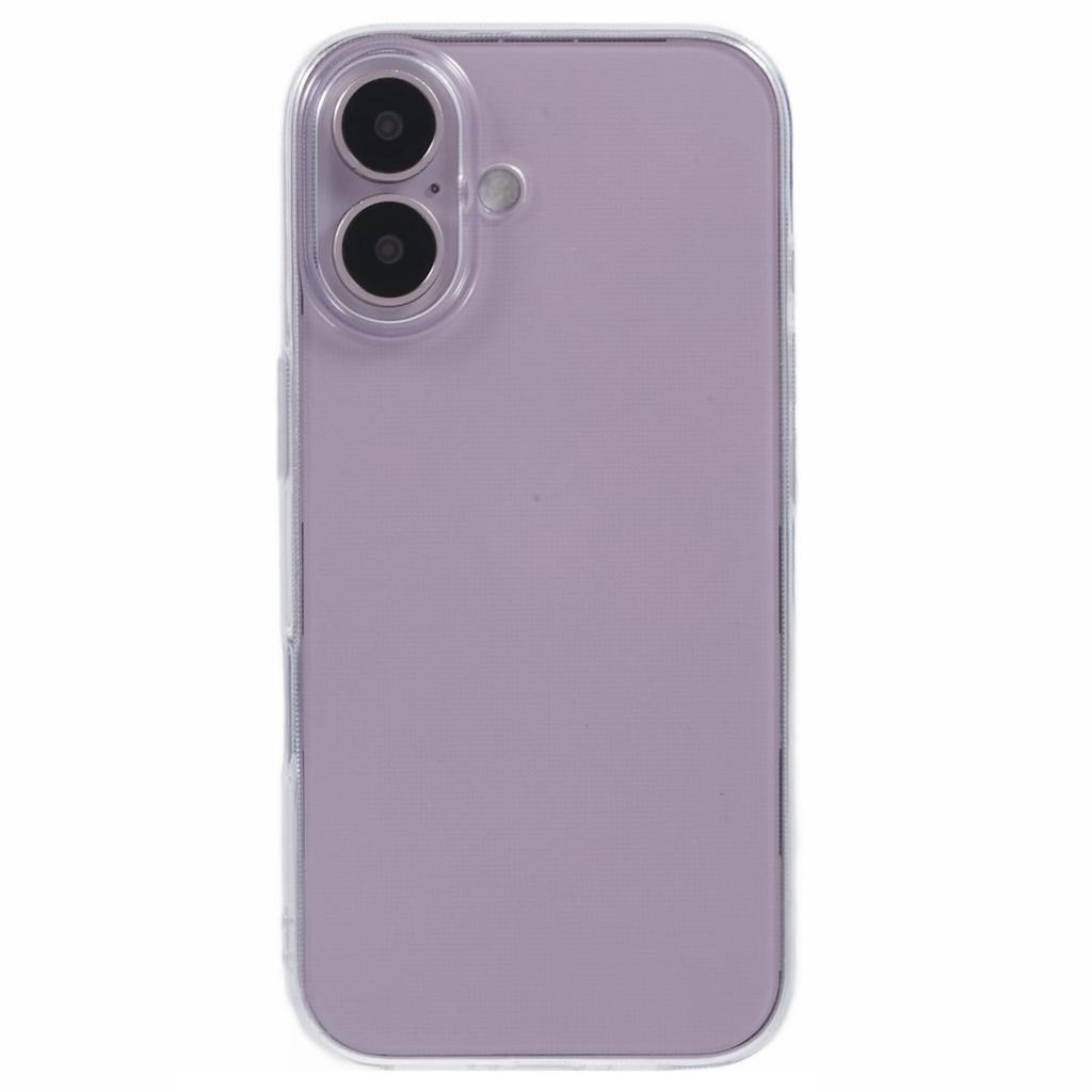 For iPhone 16 Case Watermark-Free 2.0mm TPU Clear Phone Cover