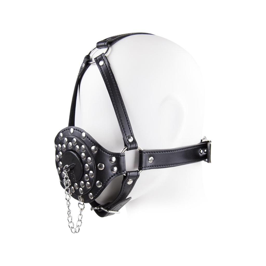 VaHppy Gag Máscaras Sexo Oral Jogos de Casal Role Play Cosplays Rainha Condicionamento Escravo de Cão PU Silicone Ossos de Cão Bolas de Sucção Argola O Bondage
