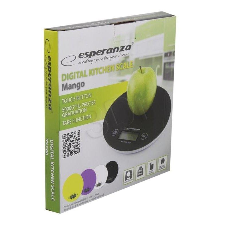 ES156B MANGO ROUND KITCHEN SCALE WHITE