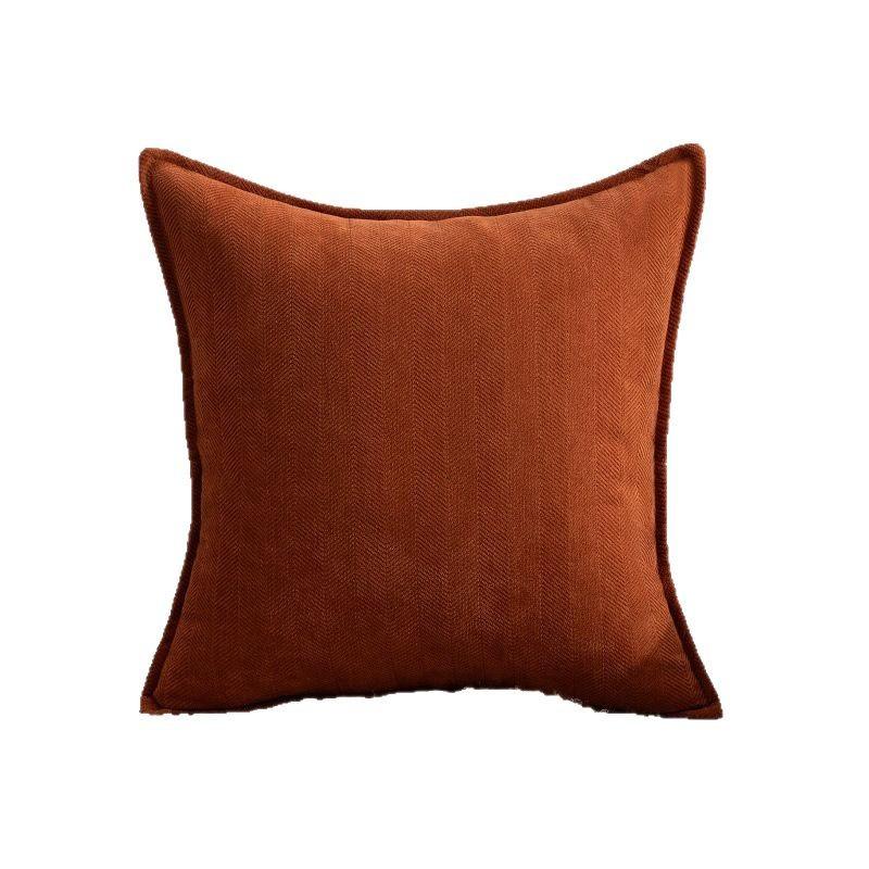 New Pillow Case Chenille Sofa Pillow Core-free Bedside Pillow Office Backrest Cushion Waist Pillow Case