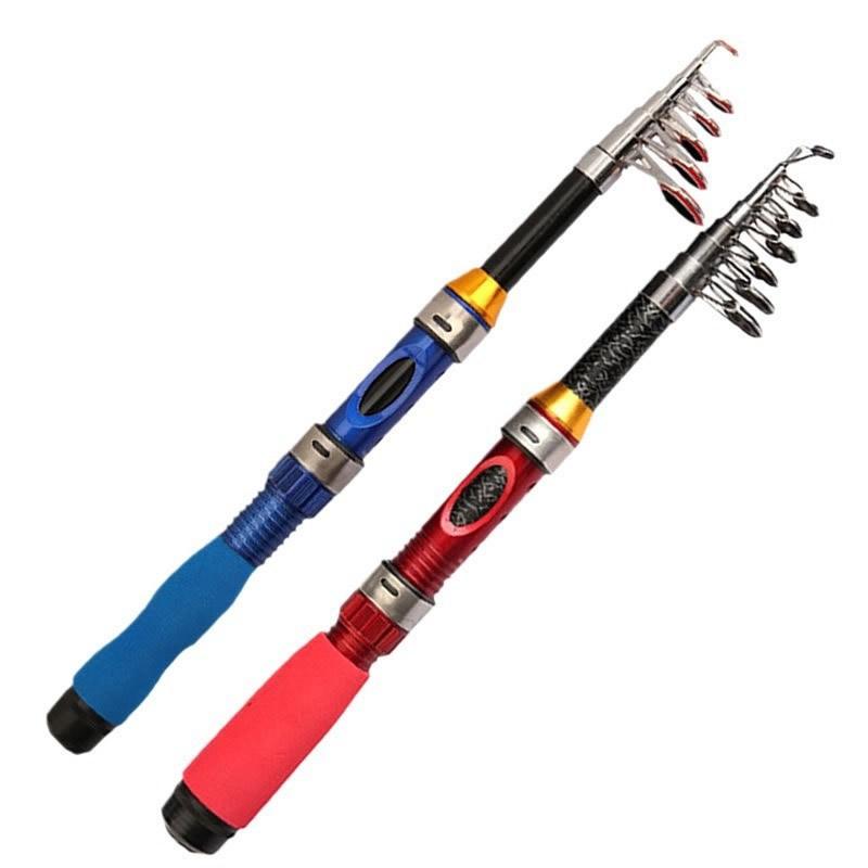 Compact Telescopic Spinning Rod Set Shore Fishing 4-Section Portable Saltwater With Reel Accessories