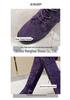 New Women's Over-the-Knee Round-Toe Martin Boots, Size 43 - Stylish European & American Design, Flat-Bottomed, In Stock