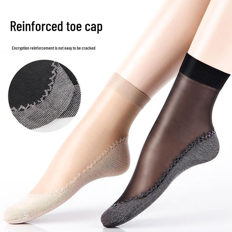 Yifan Women's Non-Slip Cotton Bottom Short Stockings – Spring & Autumn Massage Socks
