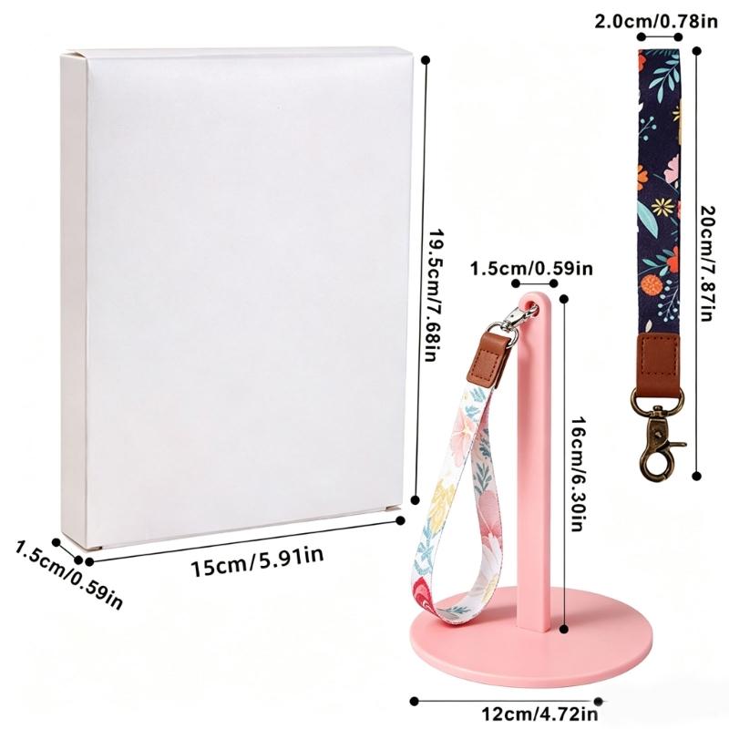Plastic Knitting Yarn Holder Crochet Yarn Stand, with Removable Wrist Lanyard Vertical Support Post for Crocheting Projects