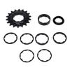 Single Speed Conversion Kit Replacement for Shimano HG Freehub Aluminum Alloy 18T Cog with Lockring 2mm 3.5mm 5mm 10mm