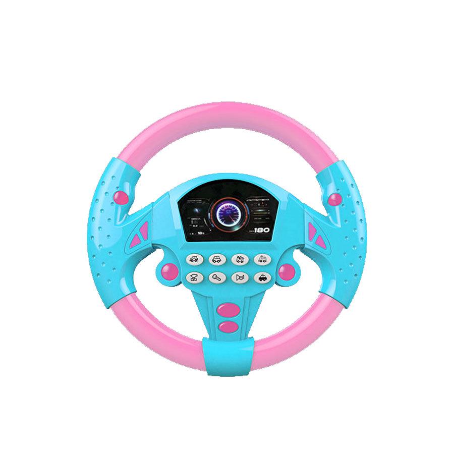 Children's Educational Steering Wheel Toy: Simulated Car Driving with Music and Universal Rotation