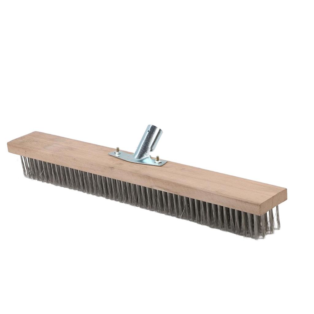Wire Brush Concrete Brush Rust Removal Scrubbing Pool Garage Patio Kitchen Handle Wire Brush