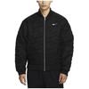 Nike Spor Giyim Swoosh Düz Renk Fermuarlı Günlük Ceket Erkek Ceketler Siyah FV6152-010