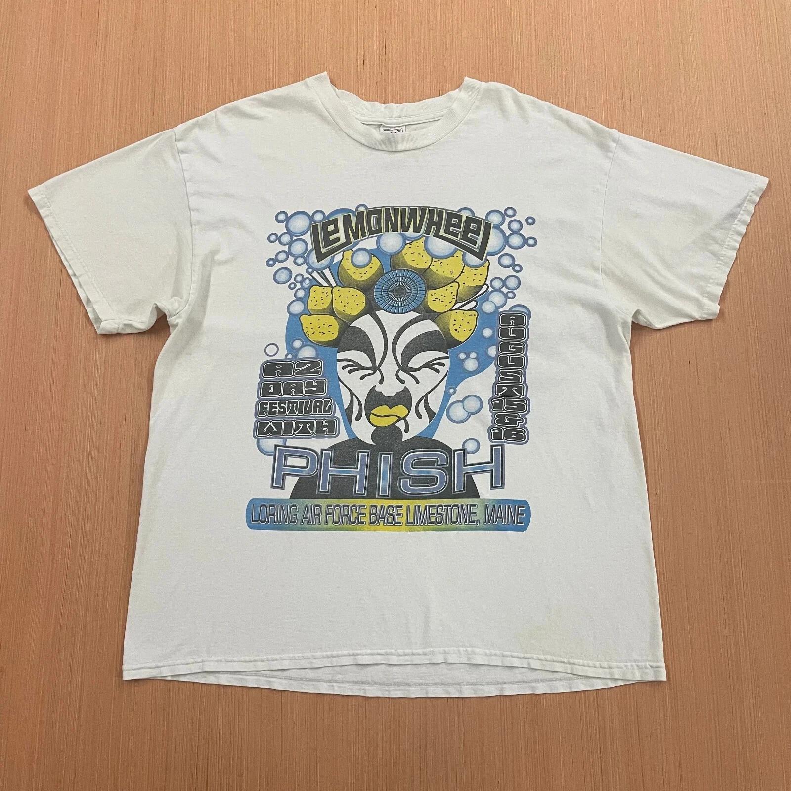 Vintage 1998 Phish Lemonwheel Festival Cotton Tee All Size S To 4XL M486 2XL
