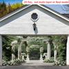1Pcs White Arch Garden Landscape Scene Decoration Background Spring Backdrop Decorations For Photo Studio Photo Booth Party