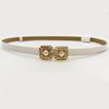 Skirt Decorative Belt for Women Fashion Casual Pearl Buckle Imitation Leather Adjustable Belt Waist Seal for Women