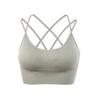 Plus Size Women Beautiful Back Gathered Push Up Sports Bra For Yoga Gym Fitness