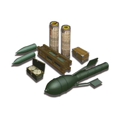 AFV Club 1/35 15cm Granate & Munitionskisten Set Plastikmodellbausatz
