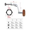 Fishing Reel Handle Single Metal Swing Arm Accessories Replacement Lightweight