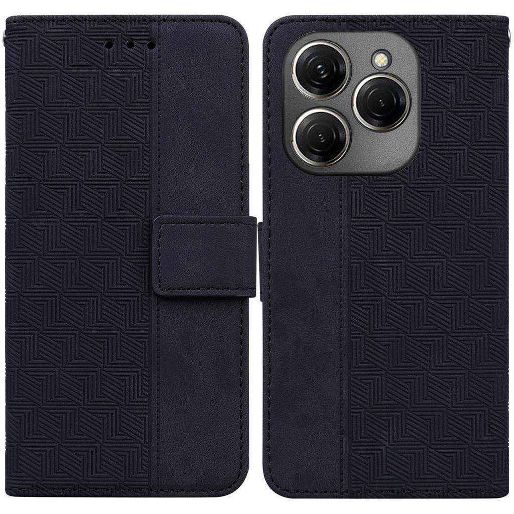 For TECNO Spark 20 Pro Case Geometry Phone Leather Cover with Wallet