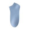 Men's Casual Cotton Ankle Socks: All-Season, Solid Colors, Sweat-Absorbent, Breathable, Non-Slip, Invisible.