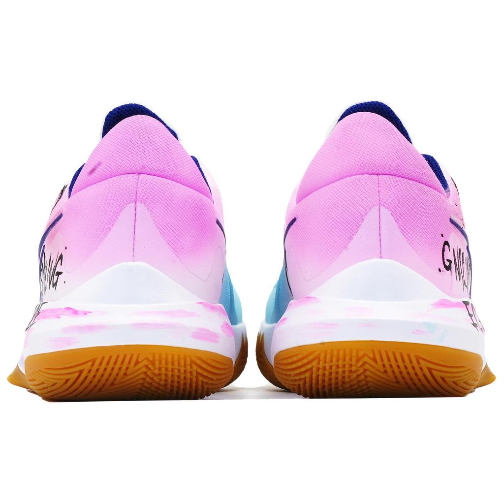 Nike Precision 6 Slip Resistant, Abrasion Resistant, Lightweight Low top Basketball Shoes Men's Pink Blue HV1796-141(Team720-)