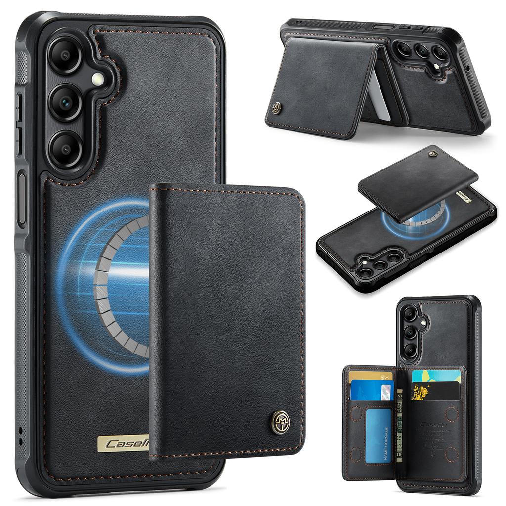 For Samsung Galaxy A14 4G/Galaxy M44 5G/Galaxy A14 5G Magnetic Case CASEME ME80 Series Leather PC TPU Phone Cover with Detachable Wallet