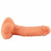 Large Sucker Female Double-layer Liquid Simulation Silicone Penis Private Parts Lifelike Fake Penis Rear Court Supplies