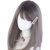 Gothic Long Gray Mori Princess Small Everyday Wig Lolita, Harajuku, Gal-style Wig, Heat-Resistant, Lolita, Hair, Girl, Dreamy, Cute, Style, Face,