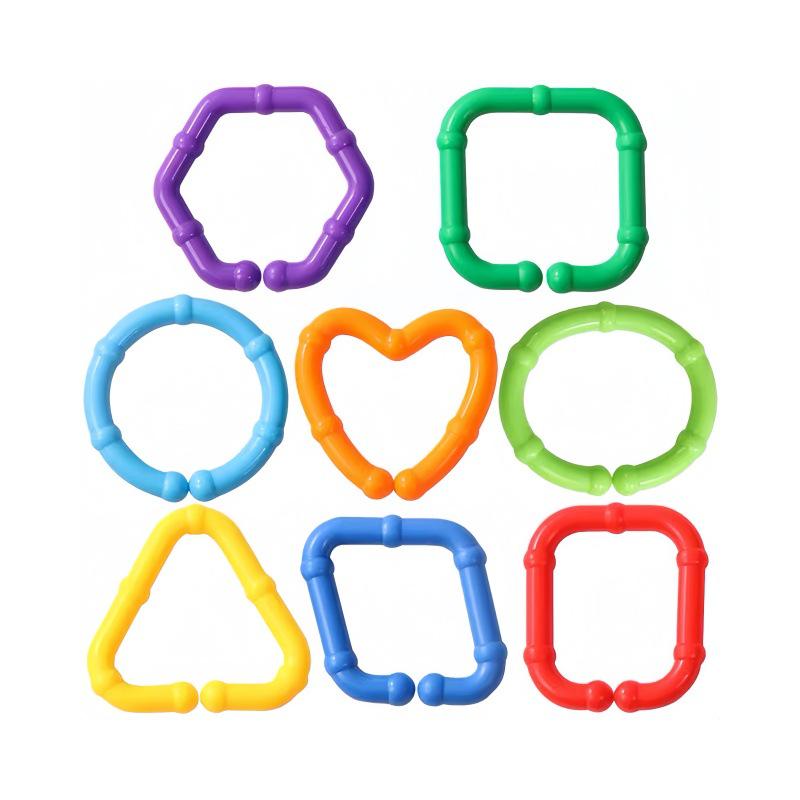 Geometric Chain Buckle Early Education Desktop Toy - Large Building Blocks for Children's Development