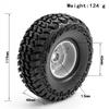 Car Tires with Wheel Rims Replacement for 1/10 Traxxas TRX4  Axial SCX10 90046 90047 CC10 RC Car