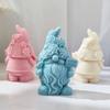 Silikon Kalıp Gnome Kalıp 3D Gnome Kalıp Epoksi Cüce Alçı Kalıp Sabun Gnome Reçine Kalıpları Noel Ev Dekorasyonu