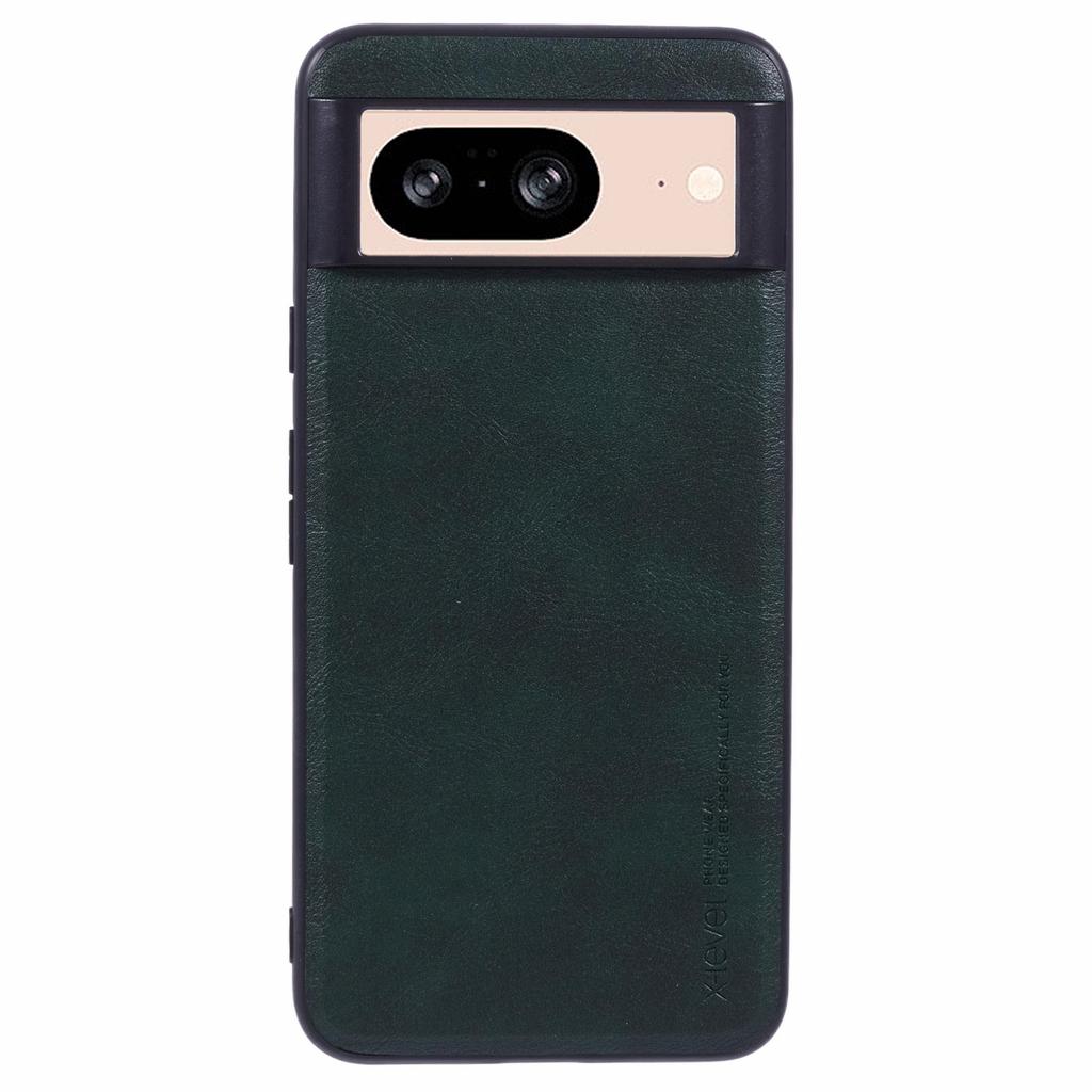 Bojue-3 Series For Google Pixel 8a Case PU Leather Coated PC+TPU Anti-Scratch Cover