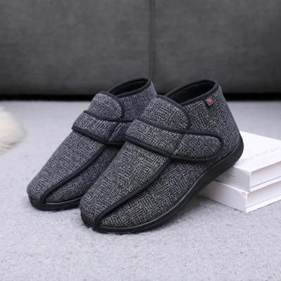 Novos sapatos de inverno de pano térmico sapatos para diabetes sapatos largos e altos pés largos usam macio e confortável tamanho grande