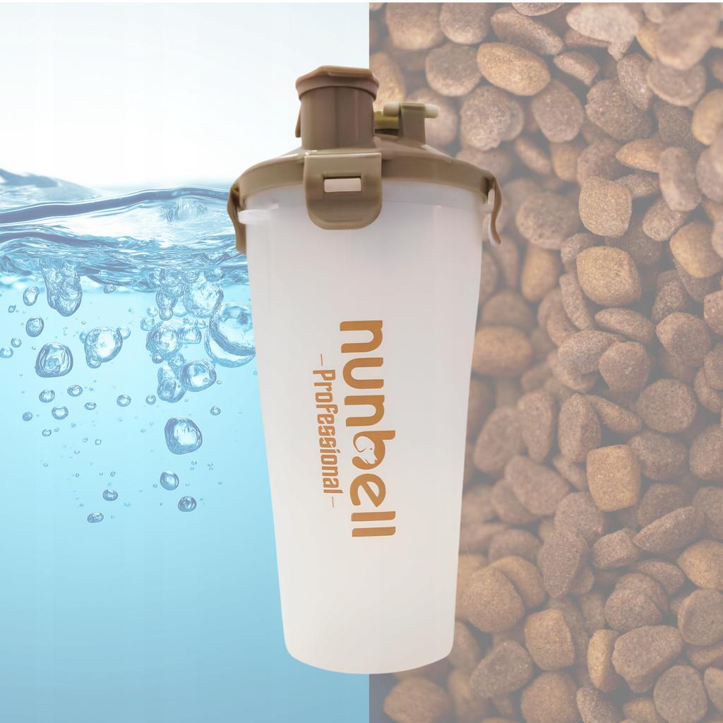 3-in-1 Travel Bottle for Dogs, Water and Food Container, Foldable Bowl