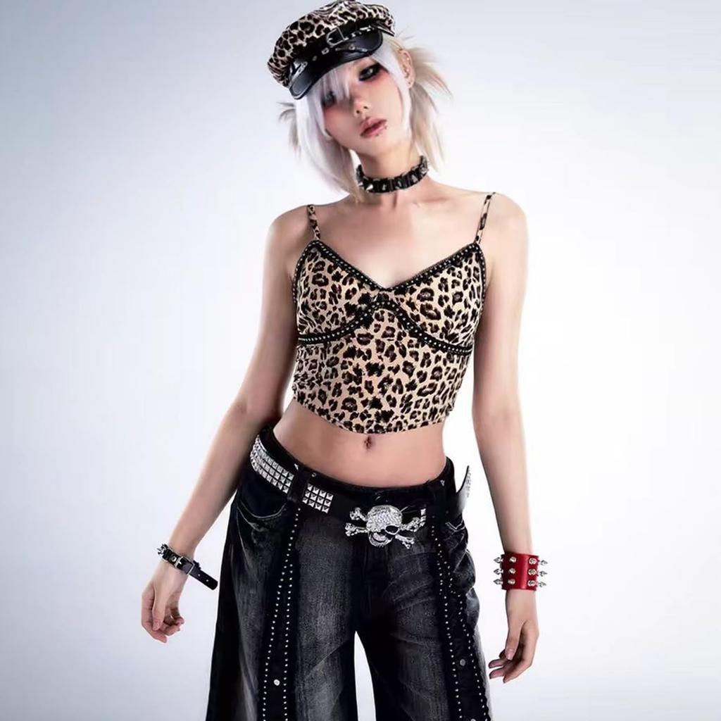 Studded Belt Skull Bone Skeleton Buckle Bling Bling Glitter Belt Hip Hop 110cm Black [Lamerry] Men's Women's