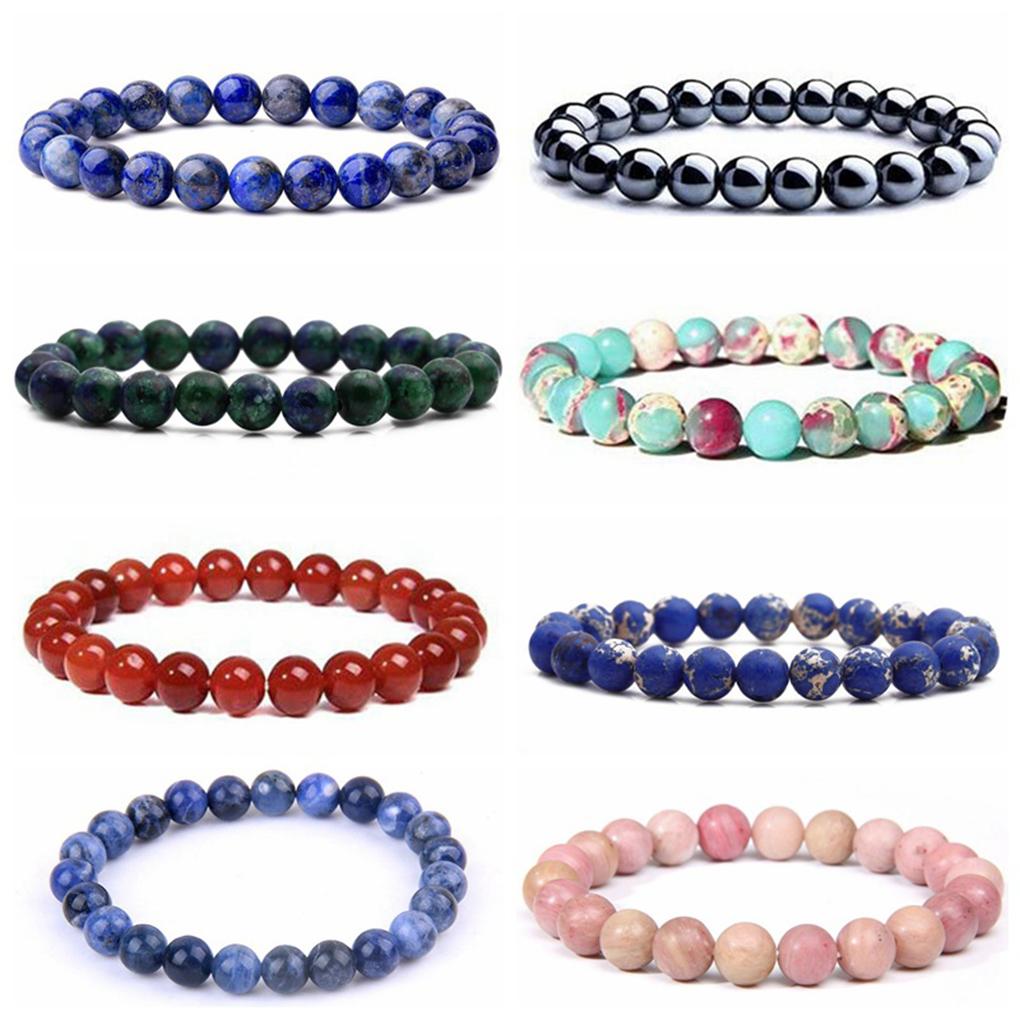 WUUISDNX Fashionable And Versatile Unisex Beads Bracelet Gift For All Stone Natural Stone Bracelet Bracelets For Women
