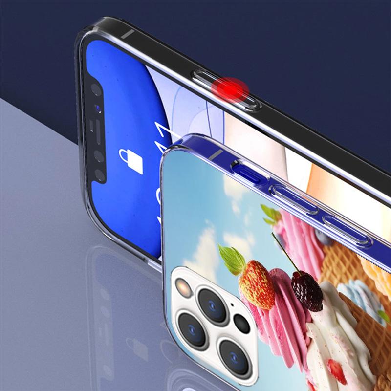 Macaron Ice Cream Cake Doughnut Phone Case For iPhone 17 Air 16 Pro Max 16E 15 + 14 Plus 11 12 13 Mini 7 8 SE Gift Print Cover F