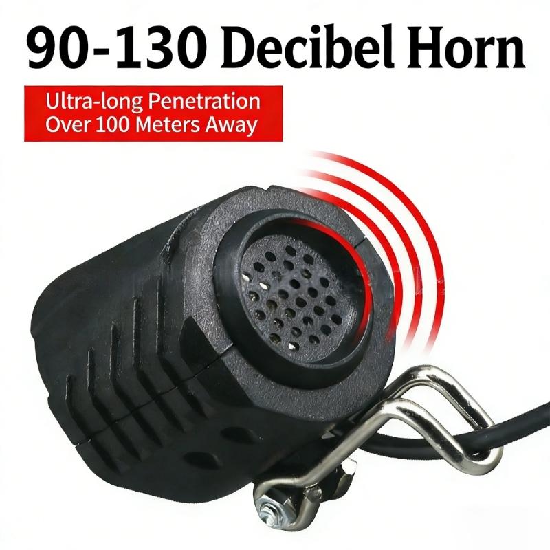 High Brightness Electric Bike Scooter Lamp with Horn Universals Electric Scooter LED Front Light Easy to Installation