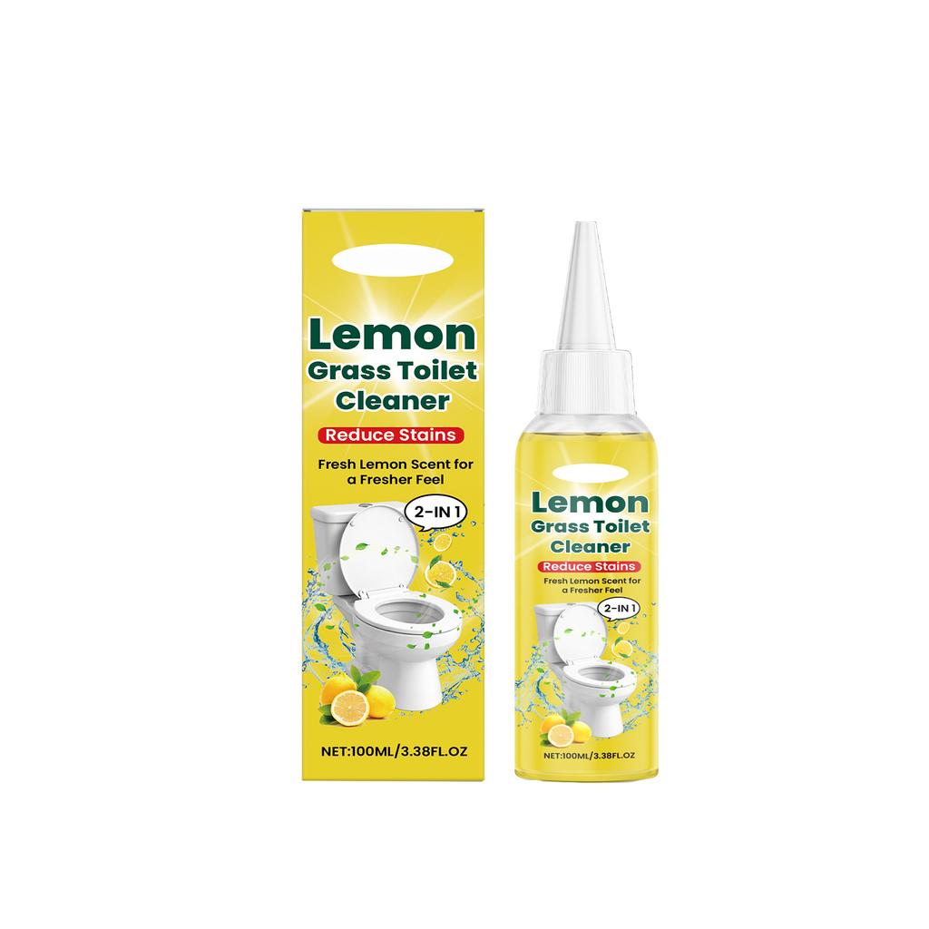 Lemongrass Toilet Cleaner, Plant,based , Fresh Scent, Deep Cleaning, Scale And Odor From Toilet Bowls.100ml