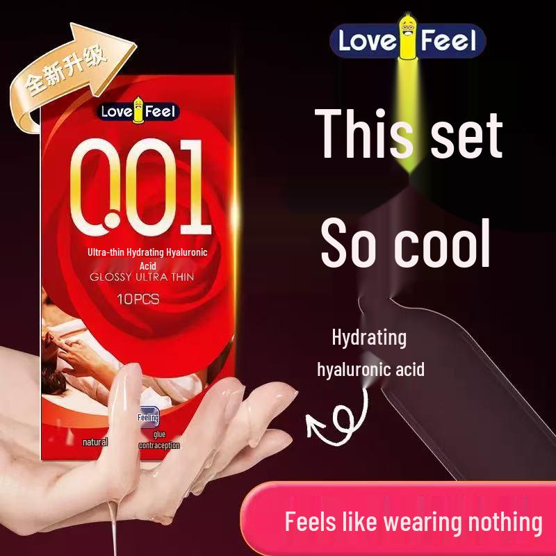 Condones Retardantes de Ácido Hialurónico Ultra Finos de Larga Duración 001 - Love Sense