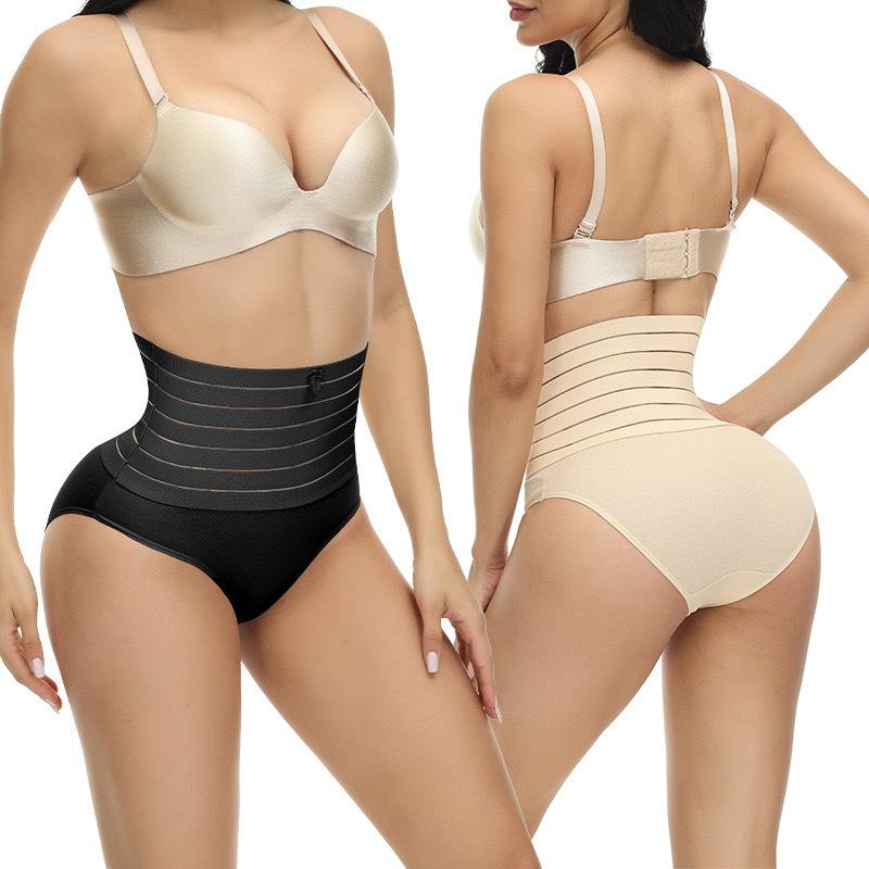 Women's High-Rise Seamless Body Shaping Briefs with Butt Lifter and Breathable Briefs
