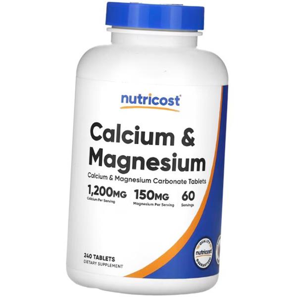 

Кальций Магний, Calcium and Magnesium, Nutricost 240таб (36647034) 240tab