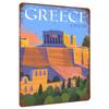 Athens Acropolis Metal Wall Art Greece Landmark Decorative Painting Vintage Home Decoration for Living Room