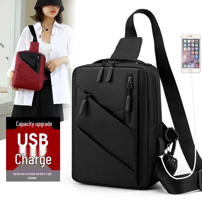 2025 Autumn Men's Stylish Chest Bag - Trendy Sling Bag for Business and Outdoor Travel